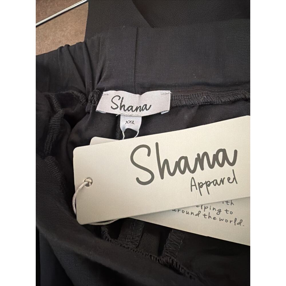 NWT Shana Black Lightweight Pockets Barrel Pants #0916 Size XL - Picture 5 of 5